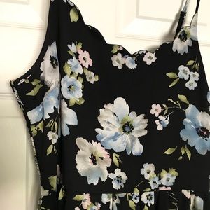 BLACK FLORAL DRESS